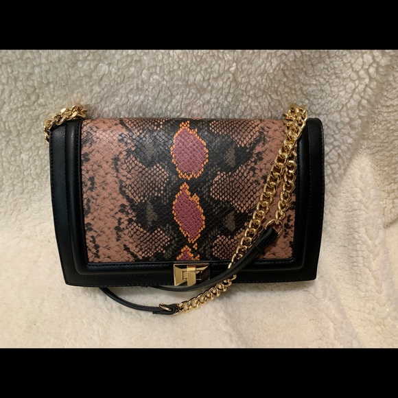 INTERNATIONAL CONCEPTS AJAE FLAP CROCODILE EMBOSSED CROSSBODY NWT! - Picture 5 of 8